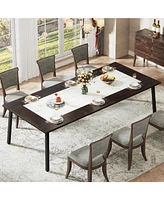 Tribesigns 79-Inch Dining Table for 8-10 People, Modern Large Kitchen Table Dining Room Table for Living Room, Kitchen, Rectangular Dinner Table with