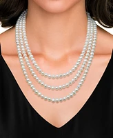 Belle de Mer Cultured Freshwater Pearl (6-7mm) 64" Endless Strand Necklace