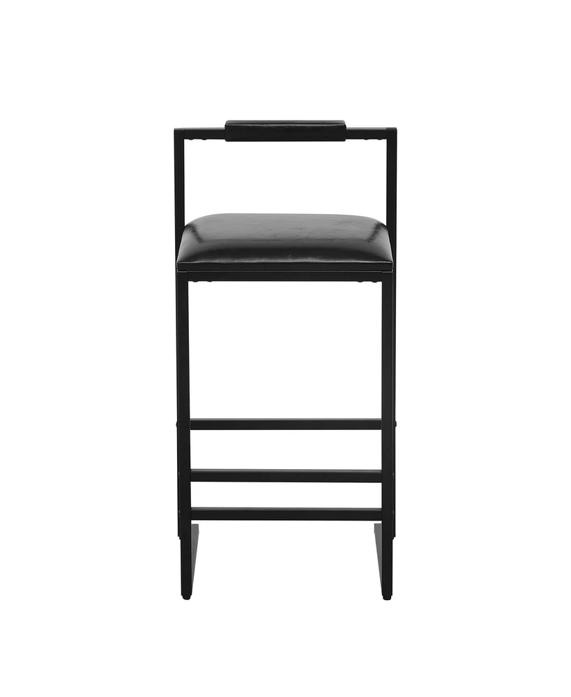 Slickblue Counter Height Bar Stools with Backrest Set of 2, Stylish and Comfortable Seating