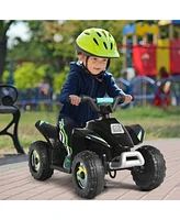 Gymax 6V Kids Electric Quad Atv 4 Wheels Ride On Toy Toddlers Forward & Reverse Red