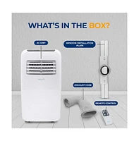 SereneLife Portable Air Conditioner, 8,000 Btu, Built-in Dehumidifier & Fan