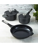 BergHOFF Leo Phantom 5pc Nonstick Ceramic Cookware Set, Recycled
