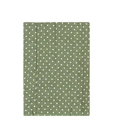 Hudson Baby Infant Girl Cotton Flannel Burp Cloths, Sage Floral, One Size