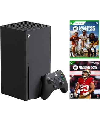 Microsoft Xbox X Bundle With Extra Controller and Madden Nfl 25 Game