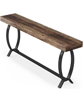 Tribesigns Console Foyer Table for Entryway: 70.87-Inch Narrow Long Entryway Entry Table, Farmhouse Sofa Table Behind Couch with Metal Legs, Entrance