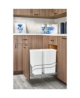 Rev-a-Shelf Double Pullout Trash Can 27 qt. with Soft-close, 53WC-1527SCDM-213