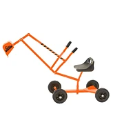 Big Dig and Roll Special Edition Sandbox Digger w/ 360 Degree Rotation, Orange