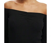 Cotton On Women's Rosa Off The Shoulder Long Sleeve Top