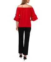 Vince Camuto Women's Off-The-Shoulder Bubble-Sleeve Top