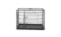 Slickblue Folding Steel Pet Kennel – Wire Metal Crate and Playpen for Cats and Dogs