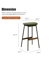 Slickblue Modern Set of 2 Bar Stools Comfortable & Stylish, Adjustable Counter and Bar Height