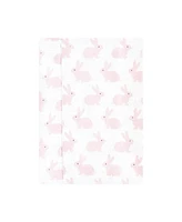 Hudson Baby Infant Girl Flannel Burp Cloth 7pk, Pink Honey Bunny, One Size