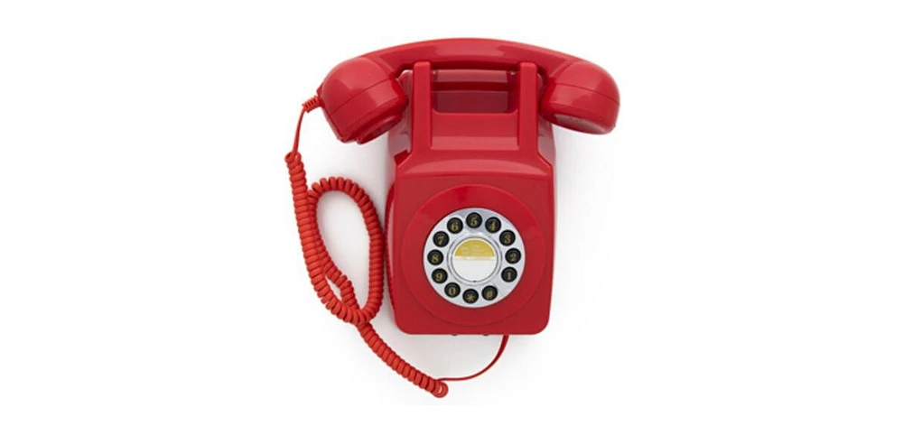 Gpo Retro GPO746WRED 746 Wall Mount Push Button Telephone - Red