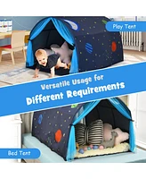 Costway Kids Bed Tent Play Portable Playhouse Twin Sleeping w/Carry Bag