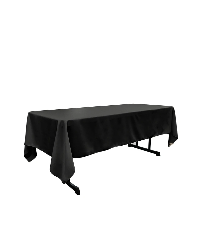 Slickblue 60x144-Inch Polyester Poplin Rectangular Tablecloth for Banquets, Parties, or Dining Tables