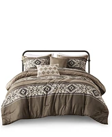 Madison Park Mariposa Stripe Herringbone 5-Pc. Comforter Set