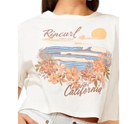 Rip Curl Juniors' Wave Gliders Cropped T-Shirt