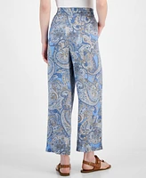 Tommy Hilfiger Women's Paisley-Print Pull-On Pants