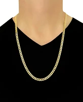 28" Open Curb Link Chain Necklace (5-3/4mm) in Solid 14k Gold