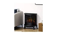 Slickblue 1500W 22-Inch Electric Fireplace: Powerful Heating with Realistic Flame Effect