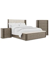 Frandlyn 3pc Bedroom Set (King Storage Bed + Chest + Nightstand)