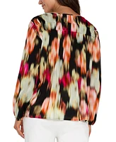 Liverpool Los Angeles Women's Long-Sleeve Floral Top