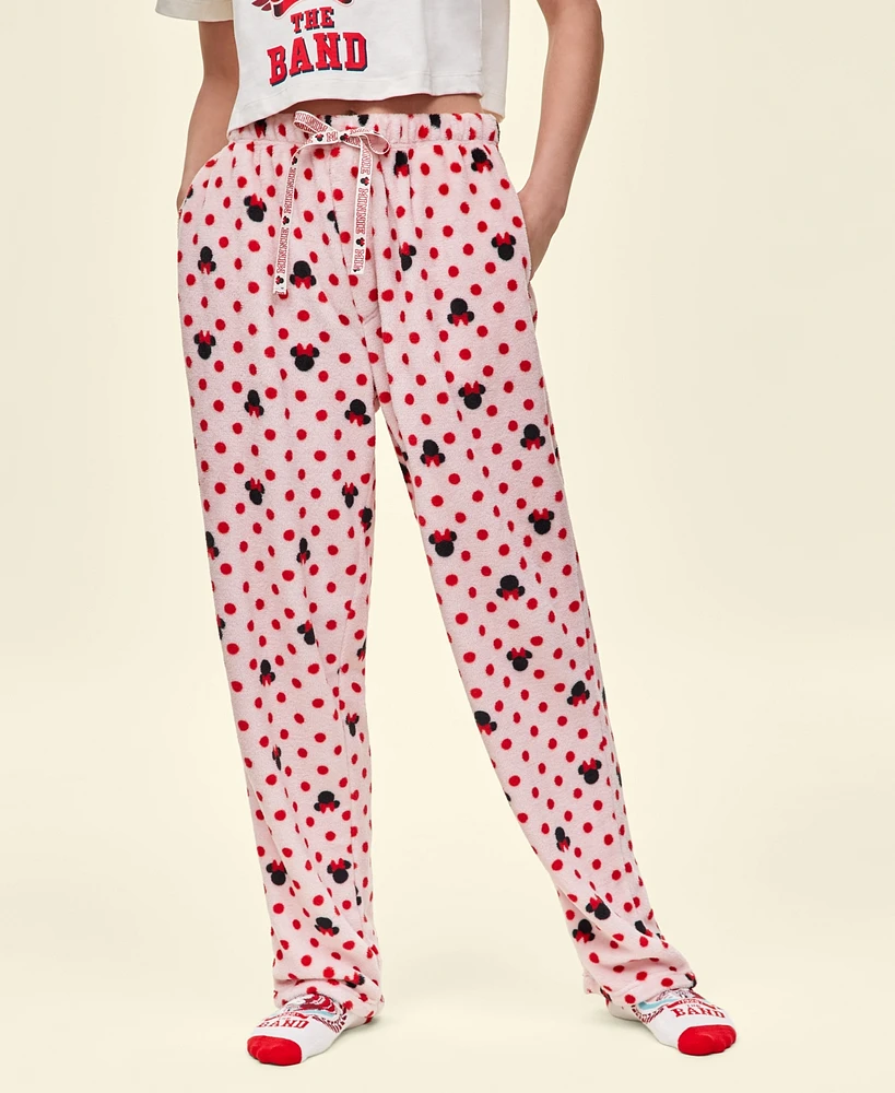 Disney | Macy's Adult Unisex Minnie Mouse Plush Fleece Pants, Exclusively at