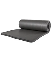 BalanceFrom Fitness 71"x24" Anti Tear Yoga Mat w/Strap, Knee Pad & Blocks