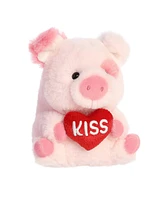 Aurora Mini Kiss Pig Rolly Pet Round Plush Toy Pink 5"