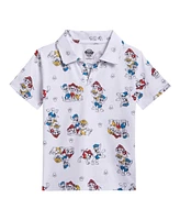 Paw Patrol Toddler Boys Chase Marshall Rubble Polo Shirt and Shorts to