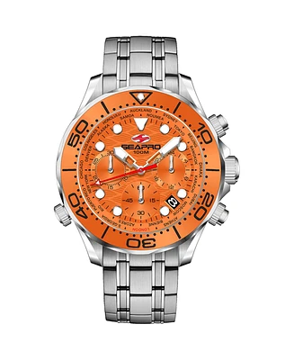 Seapro Men's Mondial Timer Orange Dial Watch - SP0154