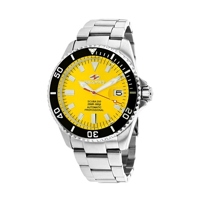 Seapro Men's Scuba 200 Yellow Dial Watch - SP4314