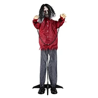 Yescom Animated Halloween Zombie Decoration 5.5Ft Life Size with Motion/Sound Activated Glowing Eyes 2024