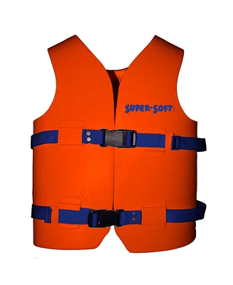 Trc Recreation Super Soft Child Life Jacket Swim Vest, Medium, Sunset Orange