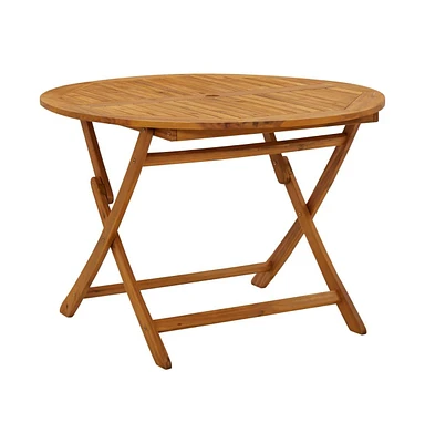 Folding Garden Table 43.3" Solid Acacia Wood