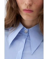 Nocturne Women's Fitted Button-Up Shirt