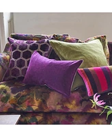 Designers Guild Rivoli Damson Velvet Decorative Pillow