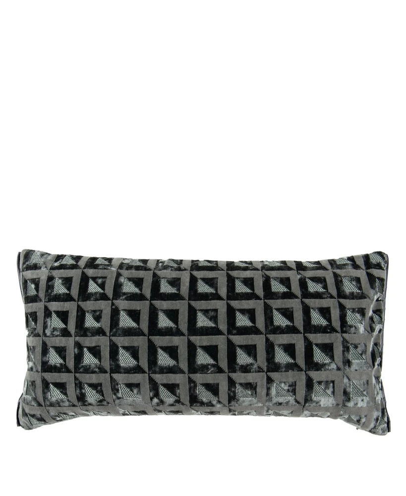 Designers Guild Monserrate Graphite Velvet Decorative Pillow