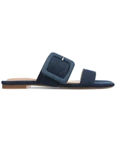 On 34th Women's Paulina Buckled Two-Band Flat Sandals, Created for Macy's