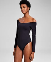 And Now This Women's Double-Layered Off-The-Shoulder Bodysuit, Created for Macy's