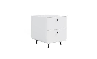 Slickblue Modern Nightstand Storage Cabinet for Living Room and Bedroom