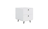 Slickblue Modern Nightstand Storage Cabinet for Living Room and Bedroom