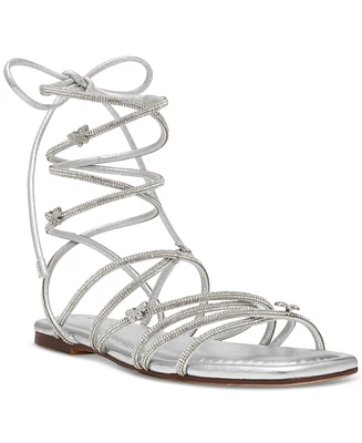 Wild Pair Ednaa Lace-Up Flat Sandals, Created for Macy's