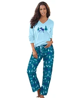 Dreams & Co. Plus Cozy Pajama Set