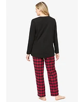 Dreams & Co. Women's Cozy Pajama Set