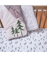 Trend Lab Pine Trees Fitted Crib Sheet