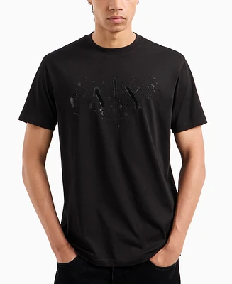 A|X Armani Exchange Men's Splatter Graphic Logo T-Shirt