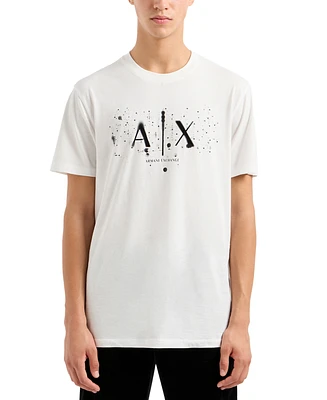 A|X Armani Exchange Men's Splatter Graphic Logo T-Shirt