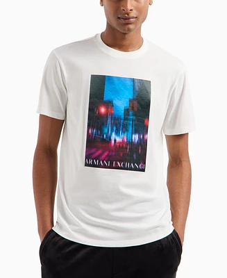 A|X Armani Exchange Men's City Nights Logo Graphic T-Shirt