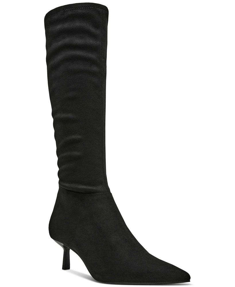 Steve Madden Women's Astoria Slouch Kitten-Heel Dress Boots